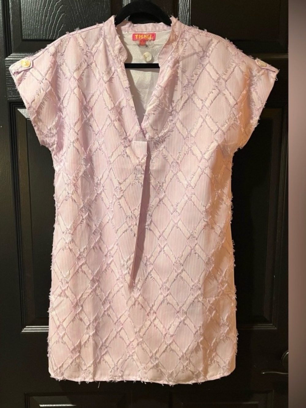 NEW THML Pink and Lavender Pinstripe Diamond Dress NWOT - Medium